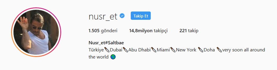 instagram en çok takipçisi olan Türk
